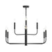 Progress Lighting - P400449-31M - Nine Light Chandelier - Reines - Matte Black