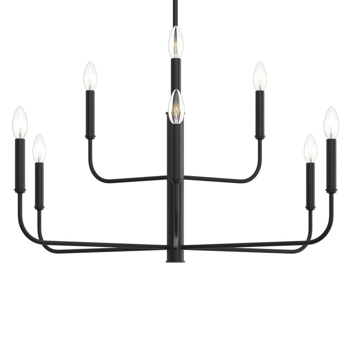 Progress Lighting - P400449-31M - Nine Light Chandelier - Reines - Matte Black