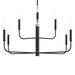 Progress Lighting - P400449-31M - Nine Light Chandelier - Reines - Matte Black