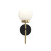 Progress Lighting - P710157-319 - One Light Wall Sconce - Rigsby - Matte Black and Brushed Gold
