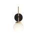 Progress Lighting - P710157-319 - One Light Wall Sconce - Rigsby - Matte Black and Brushed Gold