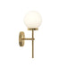 Progress Lighting - P710157-319 - One Light Wall Sconce - Rigsby - Matte Black and Brushed Gold