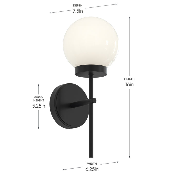 Progress Lighting - P710157-31M - One Light Wall Sconce - Rigsby - Matte Black