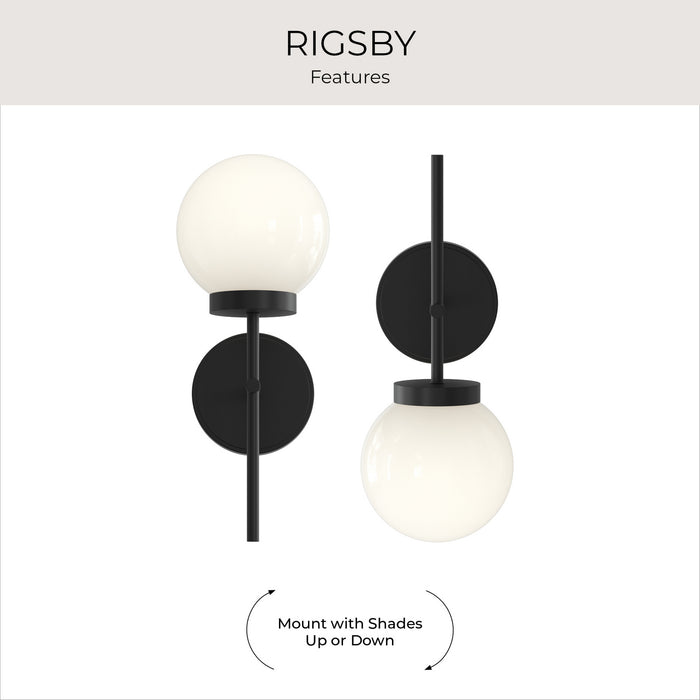 Progress Lighting - P710157-31M - One Light Wall Sconce - Rigsby - Matte Black