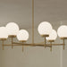 Progress Lighting - P400469-191 - Six Light Chandelier - Rigsby - Brushed Gold