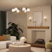 Progress Lighting - P400469-191 - Six Light Chandelier - Rigsby - Brushed Gold