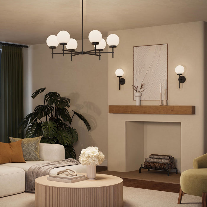 Progress Lighting - P400469-31M - Six Light Chandelier - Rigsby - Matte Black