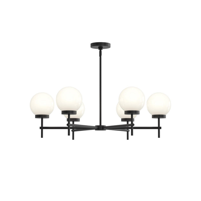 Progress Lighting - P400469-31M - Six Light Chandelier - Rigsby - Matte Black