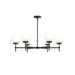 Progress Lighting - P400469-31M - Six Light Chandelier - Rigsby - Matte Black
