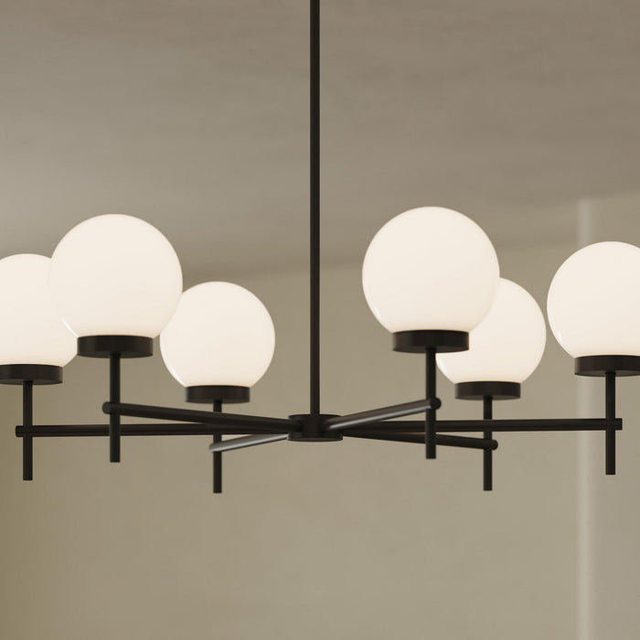 Progress Lighting - P400469-31M - Six Light Chandelier - Rigsby - Matte Black