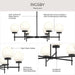 Progress Lighting - P400469-31M - Six Light Chandelier - Rigsby - Matte Black