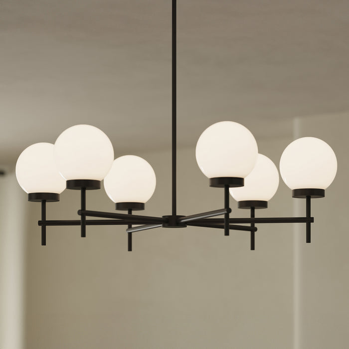 Progress Lighting - P400469-31M - Six Light Chandelier - Rigsby - Matte Black