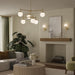 Progress Lighting - P400470-191 - Six Light Chandelier - Rigsby - Brushed Gold