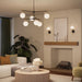 Progress Lighting - P400470-319 - Six Light Chandelier - Rigsby - Matte Black and Brushed Gold
