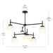 Progress Lighting - P400470-31M - Six Light Chandelier - Rigsby - Matte Black