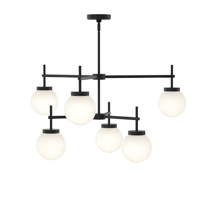 Progress Lighting - P400470-31M - Six Light Chandelier - Rigsby - Matte Black