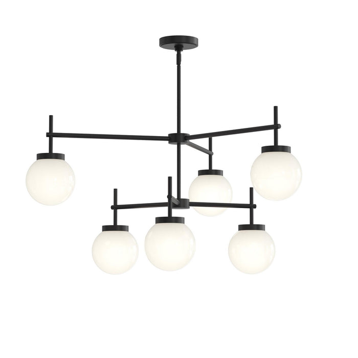 Progress Lighting - P400470-31M - Six Light Chandelier - Rigsby - Matte Black