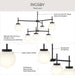 Progress Lighting - P400470-31M - Six Light Chandelier - Rigsby - Matte Black