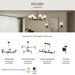 Progress Lighting - P400470-31M - Six Light Chandelier - Rigsby - Matte Black