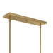 Progress Lighting - P400471-191 - Six Light Linear Chandelier - Rigsby - Brushed Gold