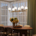 Progress Lighting - P400471-191 - Six Light Linear Chandelier - Rigsby - Brushed Gold
