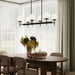 Progress Lighting - P400471-31M - Six Light Linear Chandelier - Rigsby - Matte Black