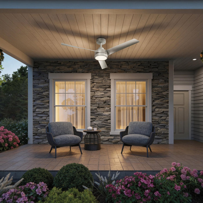 Progress Lighting - P250129-28M - 52" Ceiling Fan - Rizo - Matte White