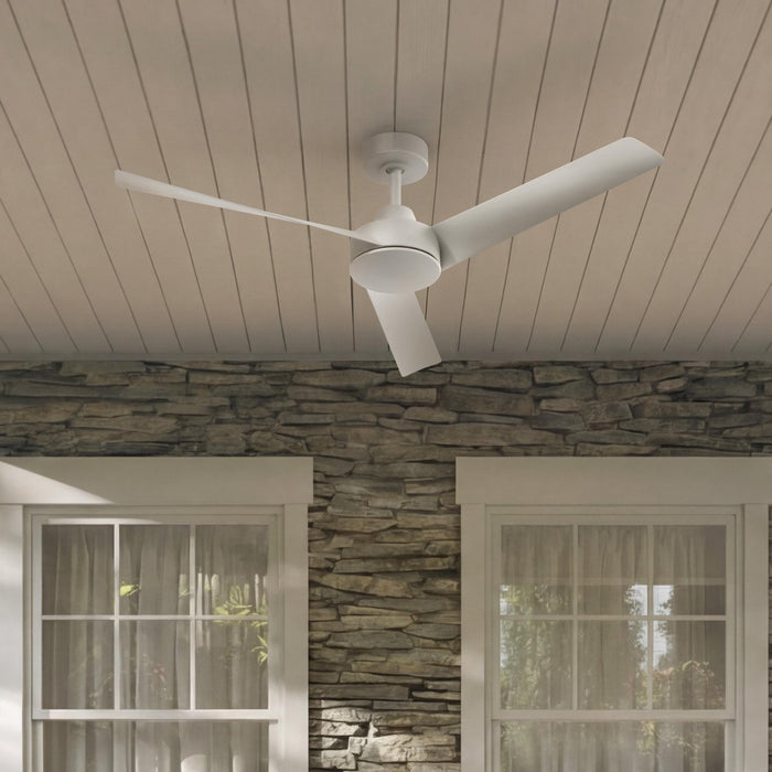 Progress Lighting - P250129-28M - 52" Ceiling Fan - Rizo - Matte White