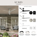 Progress Lighting - P250129-28M - 52" Ceiling Fan - Rizo - Matte White