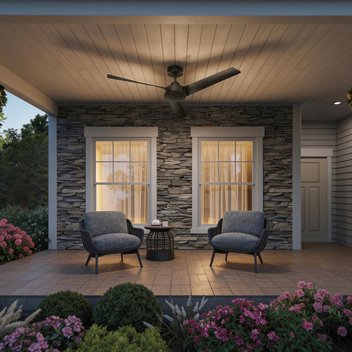 Progress Lighting - P250129-31M - 52" Ceiling Fan - Rizo - Matte Black