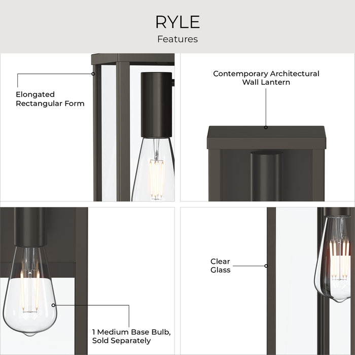 Progress Lighting - P560397-020 - One Light Outdoor Wall Mount - Ryle - Antique Bronze