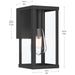 Progress Lighting - P560397-31M - One Light Outdoor Wall Mount - Ryle - Matte Black