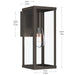 Progress Lighting - P560398-020 - One Light Outdoor Wall Mount - Ryle - Antique Bronze