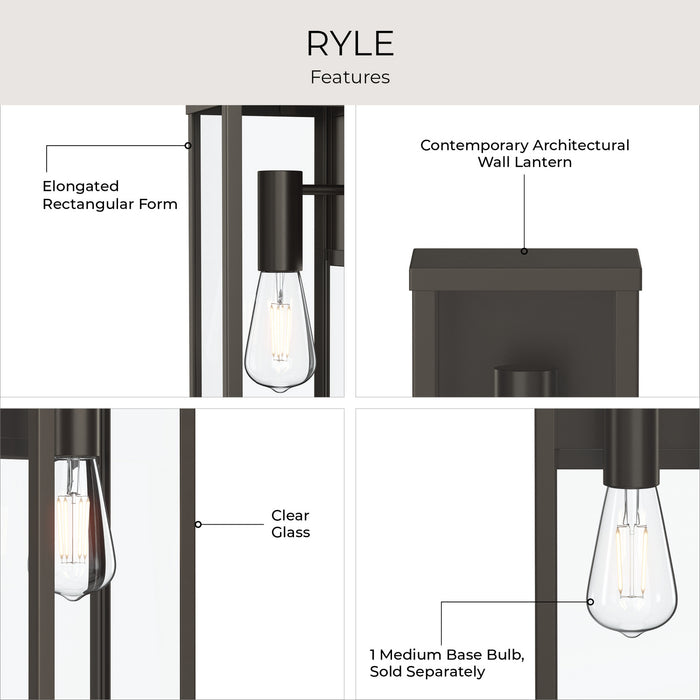 Progress Lighting - P560399-020 - One Light Outdoor Wall Mount - Ryle - Antique Bronze