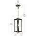 Progress Lighting - P550146-020 - One Light Outdoor Pendant - Ryle - Antique Bronze
