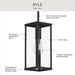 Progress Lighting - P550146-31M - One Light Outdoor Pendant - Ryle - Matte Black