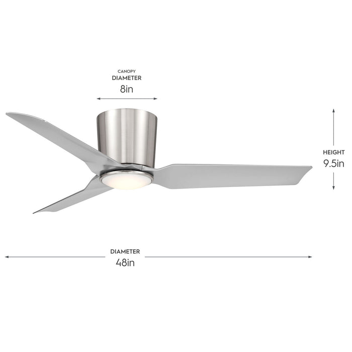 Progress Lighting - P250130-009-30 - 48" Ceiling Fan - Rynn - Brushed Nickel