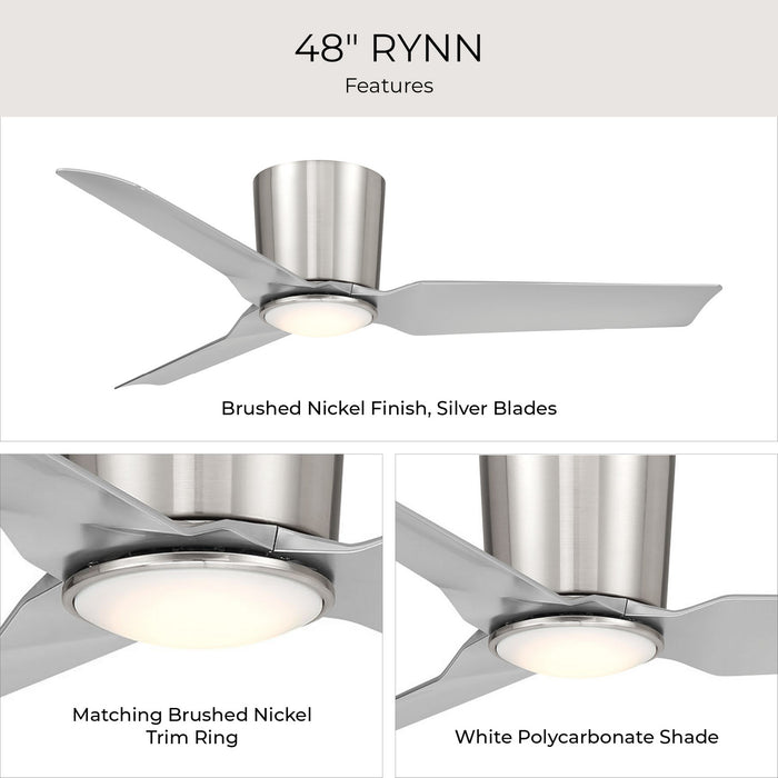 Progress Lighting - P250130-009-30 - 48" Ceiling Fan - Rynn - Brushed Nickel