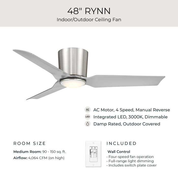 Progress Lighting - P250130-009-30 - 48" Ceiling Fan - Rynn - Brushed Nickel