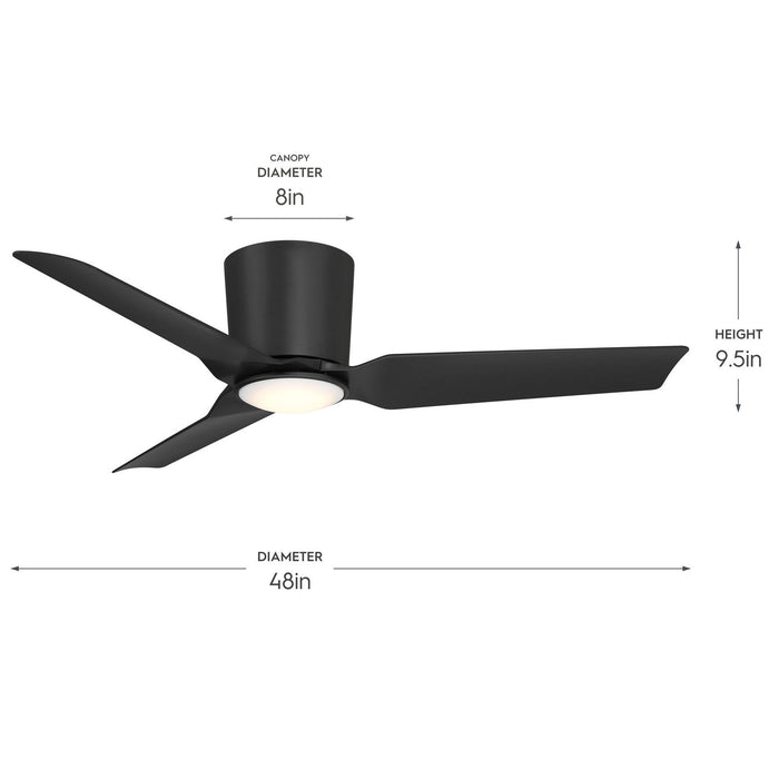 Progress Lighting - P250130-31M-30 - 48" Ceiling Fan - Rynn - Matte Black