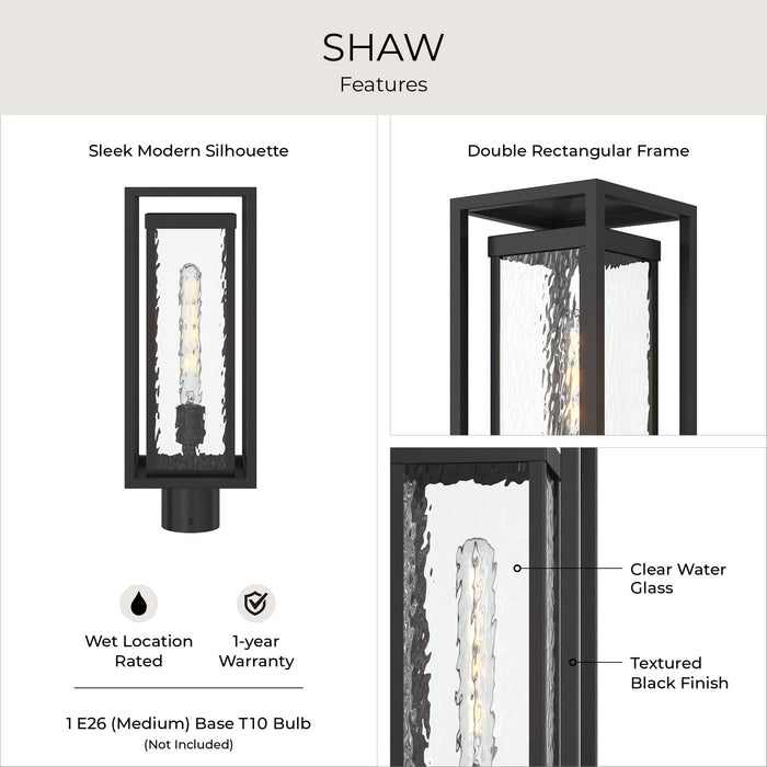 Progress Lighting - P540115-031 - One Light Outdoor Post Mount - Shaw - Black