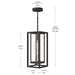 Progress Lighting - P550148-020 - One Light Outdoor Pendant - Shaw - Antique Bronze