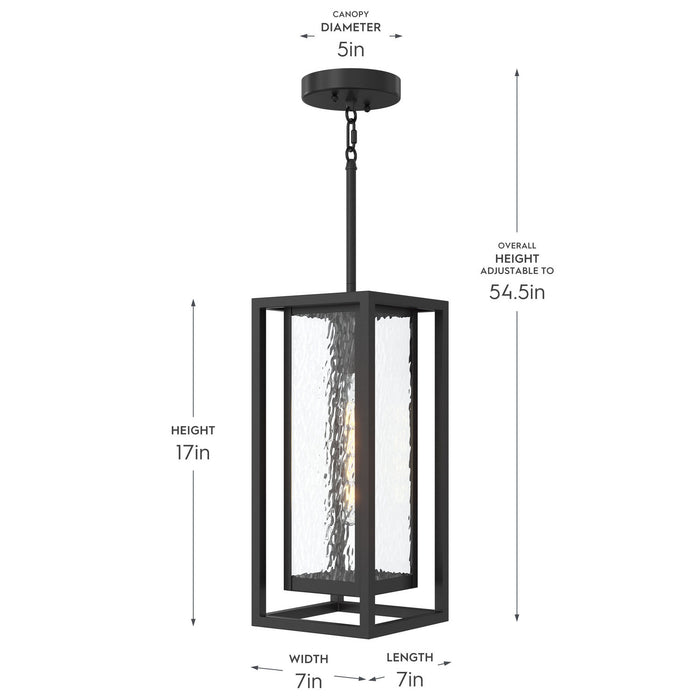 Progress Lighting - P550148-031 - One Light Outdoor Pendant - Shaw - Black