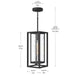 Progress Lighting - P550148-031 - One Light Outdoor Pendant - Shaw - Black