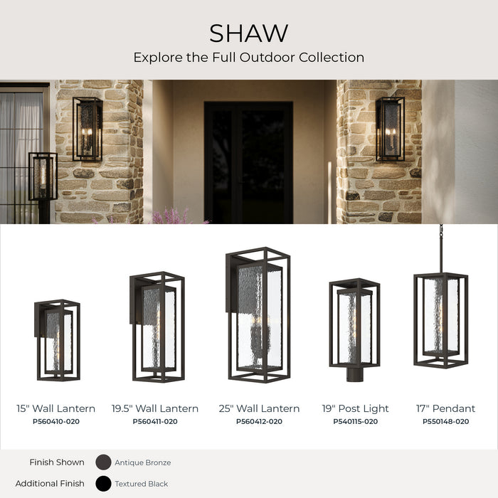 Progress Lighting - P560410-020 - One Light Outdoor Wall Mount - Shaw - Antique Bronze