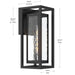 Progress Lighting - P560410-031 - One Light Outdoor Wall Mount - Shaw - Black