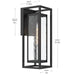 Progress Lighting - P560411-031 - One Light Outdoor Wall Mount - Shaw - Black