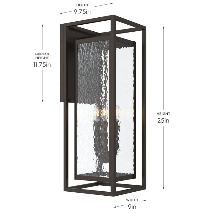 Progress Lighting - P560412-020 - Three Light Outdoor Wall Mount - Shaw - Antique Bronze