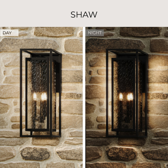 Progress Lighting - P560412-031 - Three Light Outdoor Wall Mount - Shaw - Black