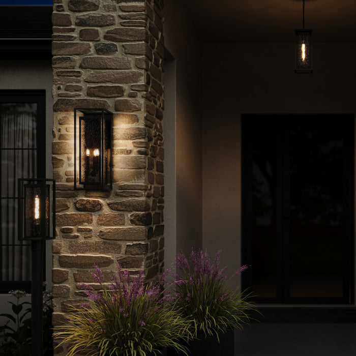 Progress Lighting - P560412-031 - Three Light Outdoor Wall Mount - Shaw - Black